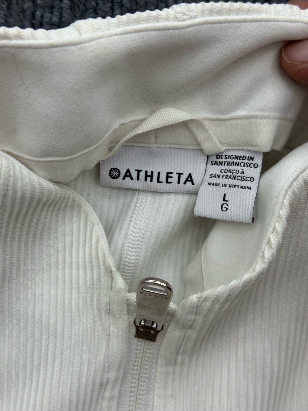 Athleta Salutation Ribbed Jacket Large - Picture 5 of 9